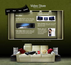 沙发产品设计网页模板 打造现代商业网站的视觉魅力与实用性